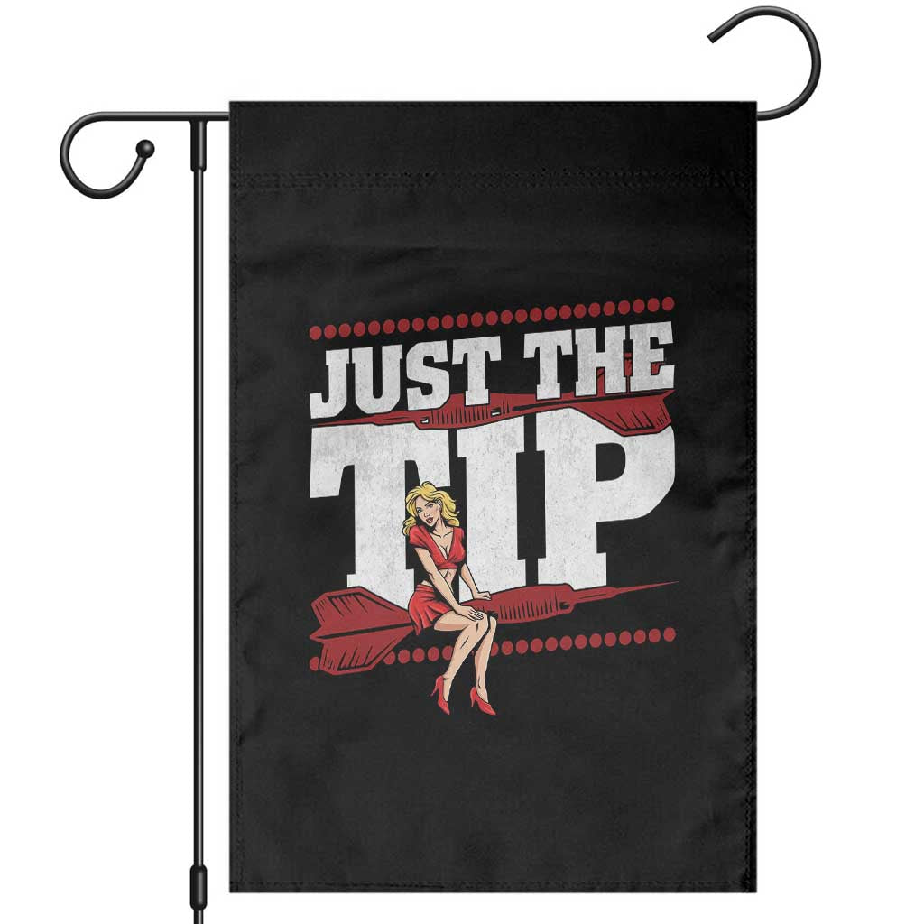 Funny Darts Player Gift Garden Flag Just The Tip - Wonder Print Shop