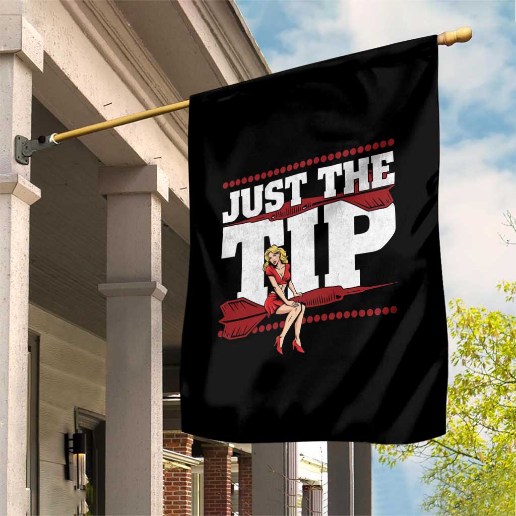 Funny Darts Player Gift Garden Flag Just The Tip - Wonder Print Shop