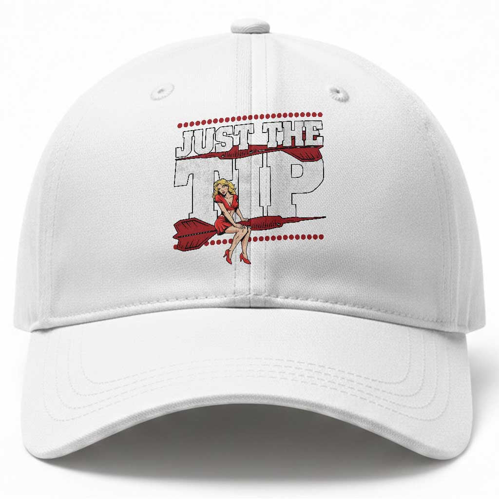 Funny Darts Player Gift Baseball Cap Just The Tip