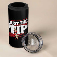Funny Darts Player Gift 4 in 1 Can Cooler Tumbler Just The Tip - Wonder Print Shop