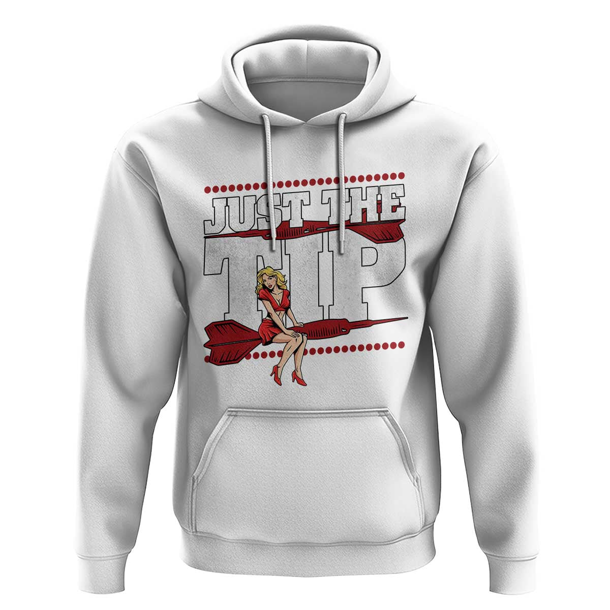 Funny Darts Player Gift Hoodie Just The Tip - Wonder Print Shop