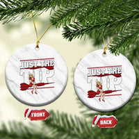 Funny Darts Player Gift Ceramic Ornament Just The Tip - Wonder Print Shop
