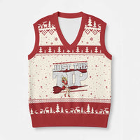 Funny Darts Player Gift V-Neck Knit Sweater Vest Just The Tip - Wonder Print Shop