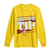 Funny Darts Player Gift Long Sleeve Shirt Just The Tip - Wonder Print Shop