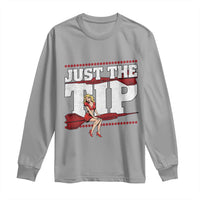 Funny Darts Player Gift Long Sleeve Shirt Just The Tip - Wonder Print Shop