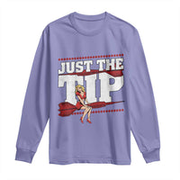 Funny Darts Player Gift Long Sleeve Shirt Just The Tip - Wonder Print Shop