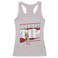 Funny Darts Player Gift Racerback Tank Top Just The Tip - Wonder Print Shop
