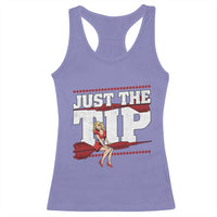 Funny Darts Player Gift Racerback Tank Top Just The Tip - Wonder Print Shop