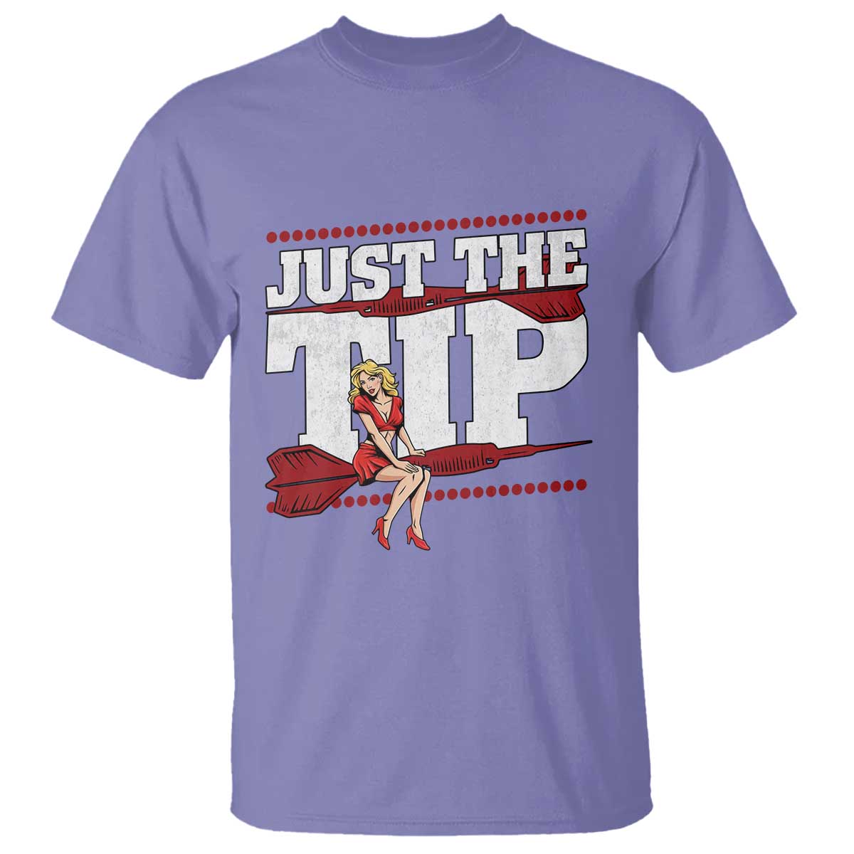 Funny Darts Player Gift T Shirt Just The Tip - Wonder Print Shop