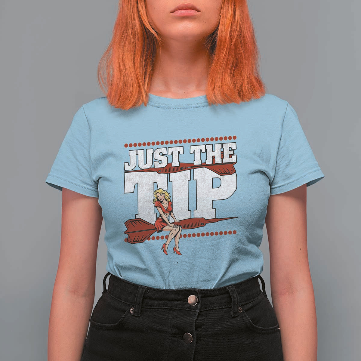Funny Darts Player Gift T Shirt For Women Just The Tip - Wonder Print Shop