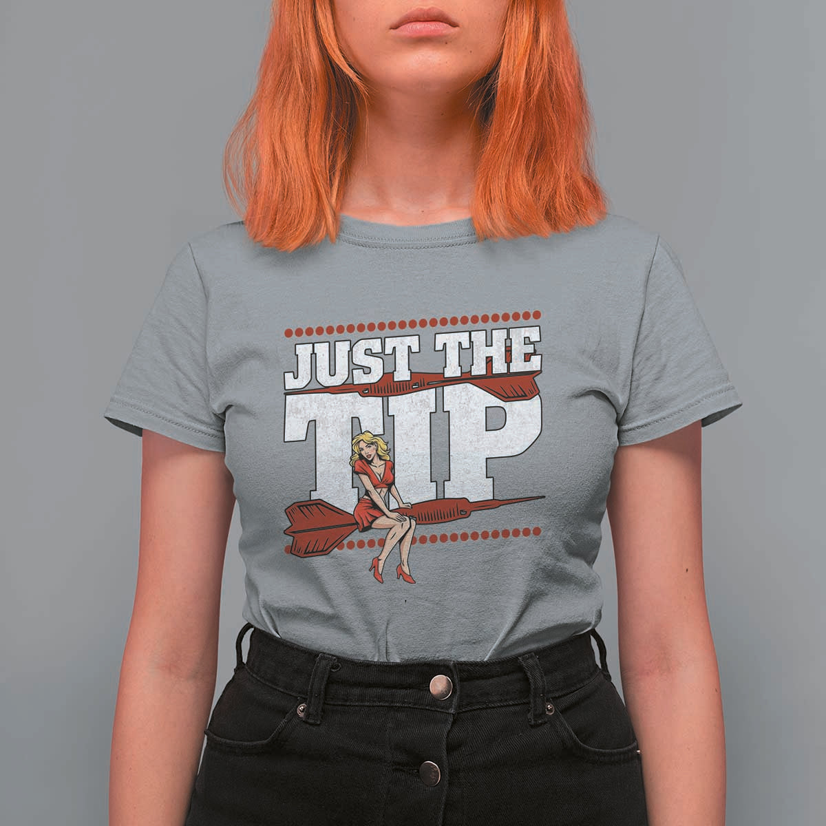 Funny Darts Player Gift T Shirt For Women Just The Tip - Wonder Print Shop