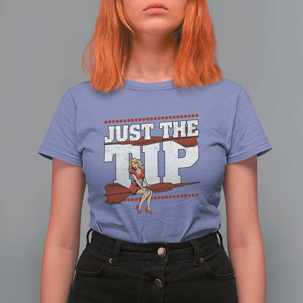 Funny Darts Player Gift T Shirt For Women Just The Tip - Wonder Print Shop