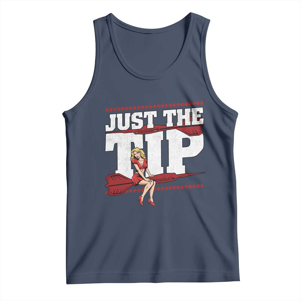 Funny Darts Player Gift Tank Top Just The Tip - Wonder Print Shop