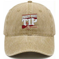 Funny Darts Player Gift Washed Cotton Baseball Cap Just The Tip