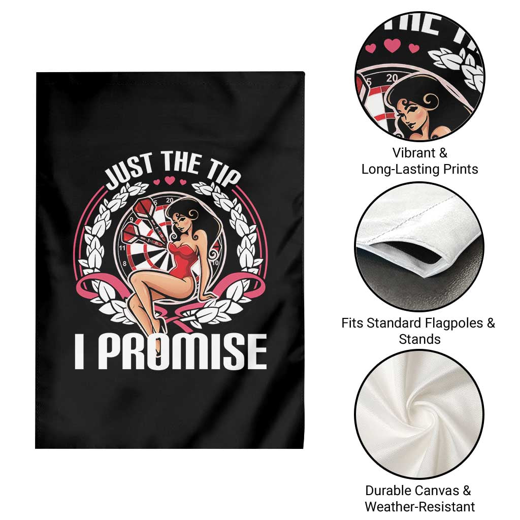 Just The Tip I Promise Garden Flag Funny Dart Player Quote For Pub Fans - Wonder Print Shop