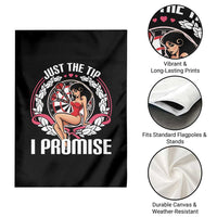 Just The Tip I Promise Garden Flag Funny Dart Player Quote For Pub Fans - Wonder Print Shop