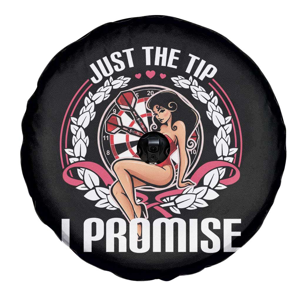 Just The Tip I Promise Spare Tire Cover Funny Dart Player Quote For Pub Fans - Wonder Print Shop
