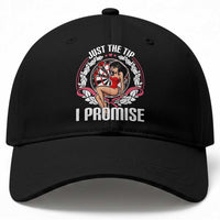 Just The Tip I Promise Baseball Cap Funny Dart Player Quote For Pub Fans