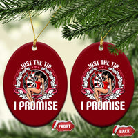 Just The Tip I Promise Ceramic Ornament Funny Dart Player Quote For Pub Fans - Wonder Print Shop