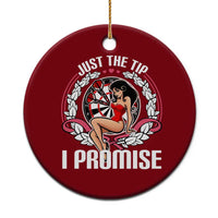 Just The Tip I Promise Ceramic Ornament Funny Dart Player Quote For Pub Fans - Wonder Print Shop