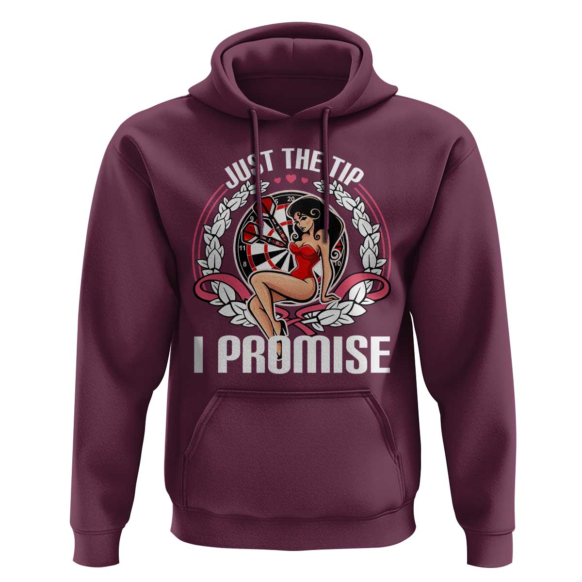 Just The Tip I Promise Hoodie Funny Dart Player Quote For Pub Fans - Wonder Print Shop