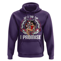 Just The Tip I Promise Hoodie Funny Dart Player Quote For Pub Fans - Wonder Print Shop