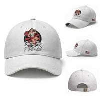 Just The Tip I Promise Baseball Cap Sexy Pin Up Girl Dartist Gift