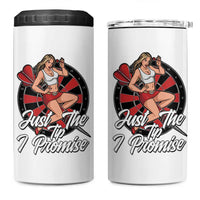 Just The Tip I Promise 4 in 1 Can Cooler Tumbler Sexy Pin Up Girl Dartist Gift - Wonder Print Shop