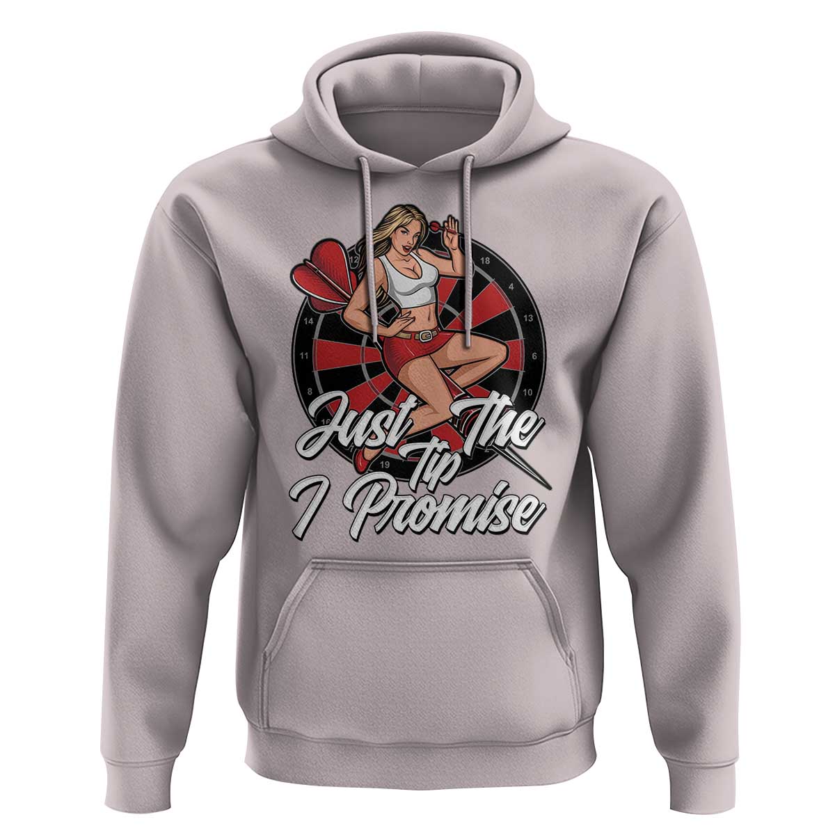 Just The Tip I Promise Hoodie Sexy Pin Up Girl Dartist Gift - Wonder Print Shop