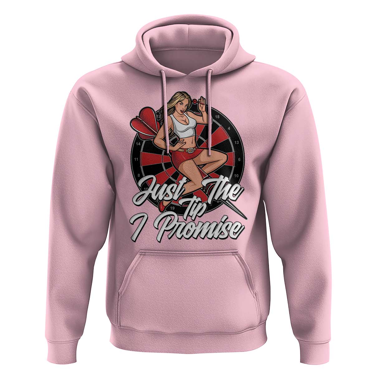 Just The Tip I Promise Hoodie Sexy Pin Up Girl Dartist Gift - Wonder Print Shop