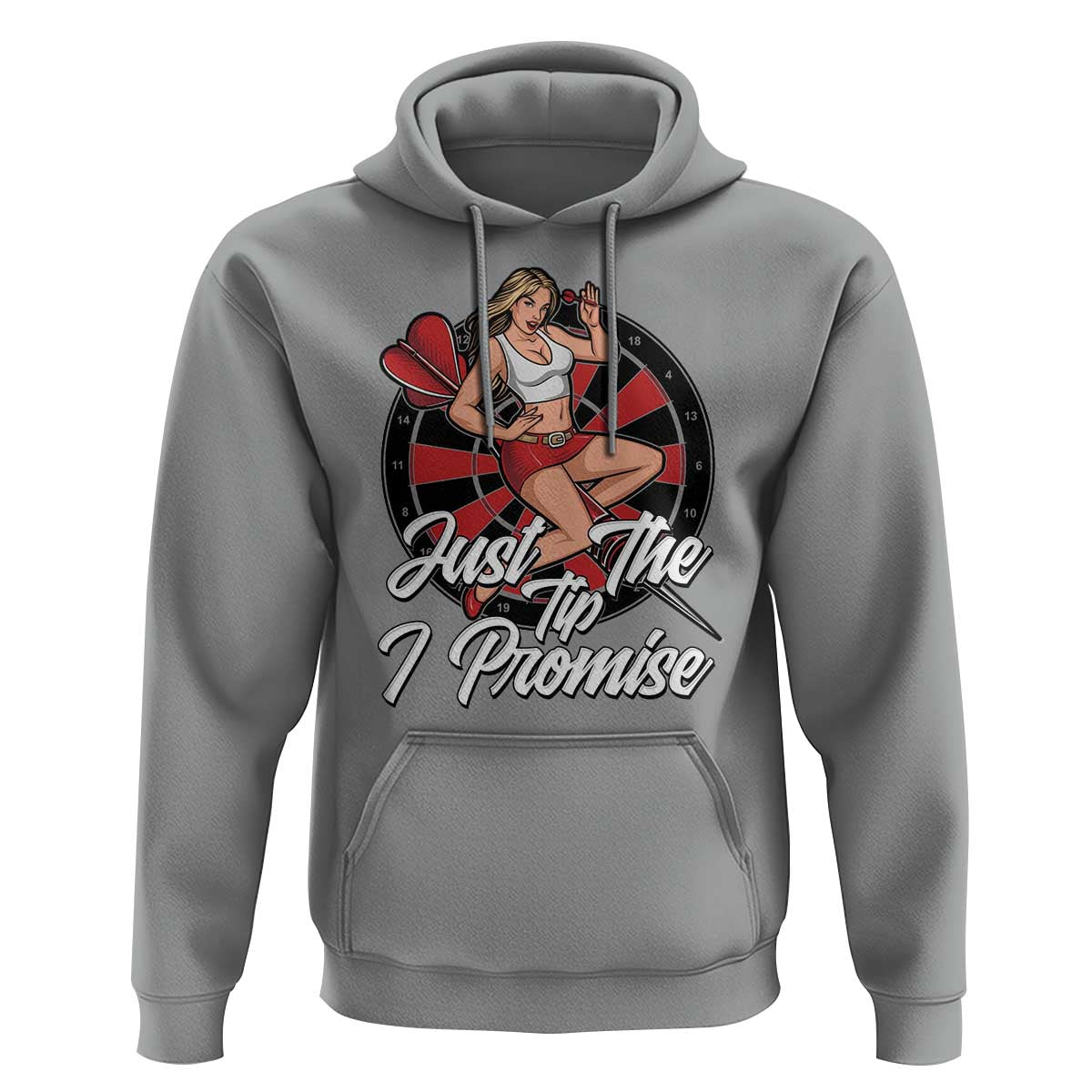 Just The Tip I Promise Hoodie Sexy Pin Up Girl Dartist Gift - Wonder Print Shop