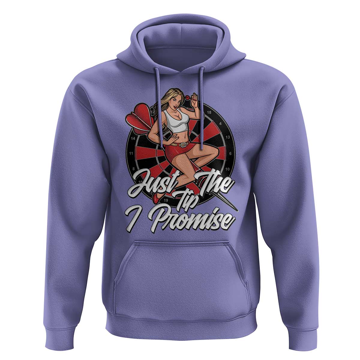 Just The Tip I Promise Hoodie Sexy Pin Up Girl Dartist Gift - Wonder Print Shop