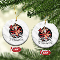 Just The Tip I Promise Ceramic Ornament Sexy Pin Up Girl Dartist Gift - Wonder Print Shop