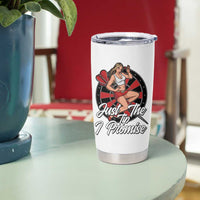 Just The Tip I Promise Tumbler Cup Sexy Pin Up Girl Dartist Gift - Wonder Print Shop