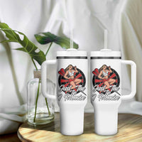 Just The Tip I Promise Tumbler With Handle Sexy Pin Up Girl Dartist Gift - Wonder Print Shop