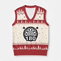 Funny Darts Max 180 V-Neck Knit Sweater Vest Dartist Darts Lover Gift - Wonder Print Shop