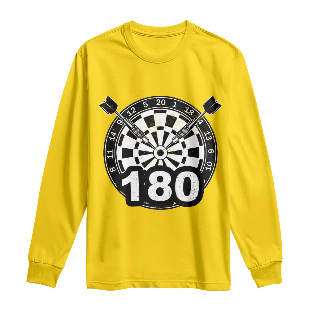 Funny Darts Max 180 Long Sleeve Shirt Dartist Darts Lover Gift - Wonder Print Shop