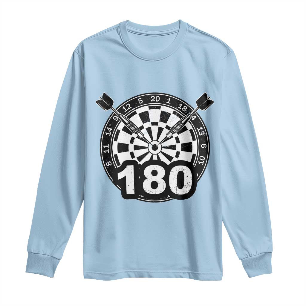 Funny Darts Max 180 Long Sleeve Shirt Dartist Darts Lover Gift - Wonder Print Shop