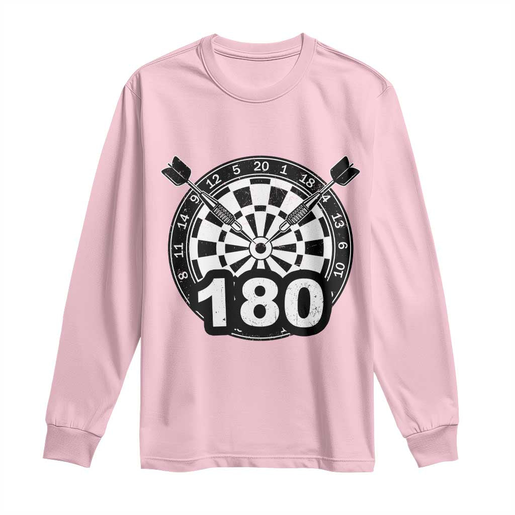 Funny Darts Max 180 Long Sleeve Shirt Dartist Darts Lover Gift - Wonder Print Shop