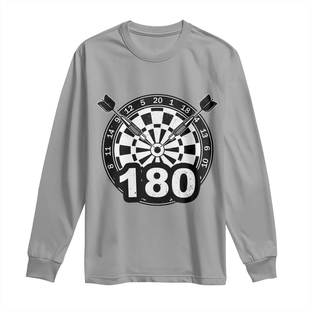 Funny Darts Max 180 Long Sleeve Shirt Dartist Darts Lover Gift - Wonder Print Shop