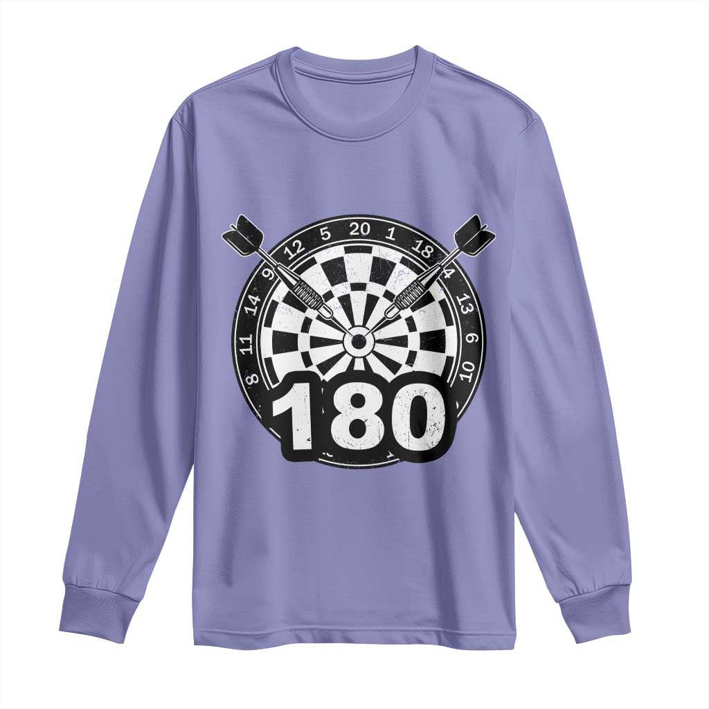 Funny Darts Max 180 Long Sleeve Shirt Dartist Darts Lover Gift - Wonder Print Shop
