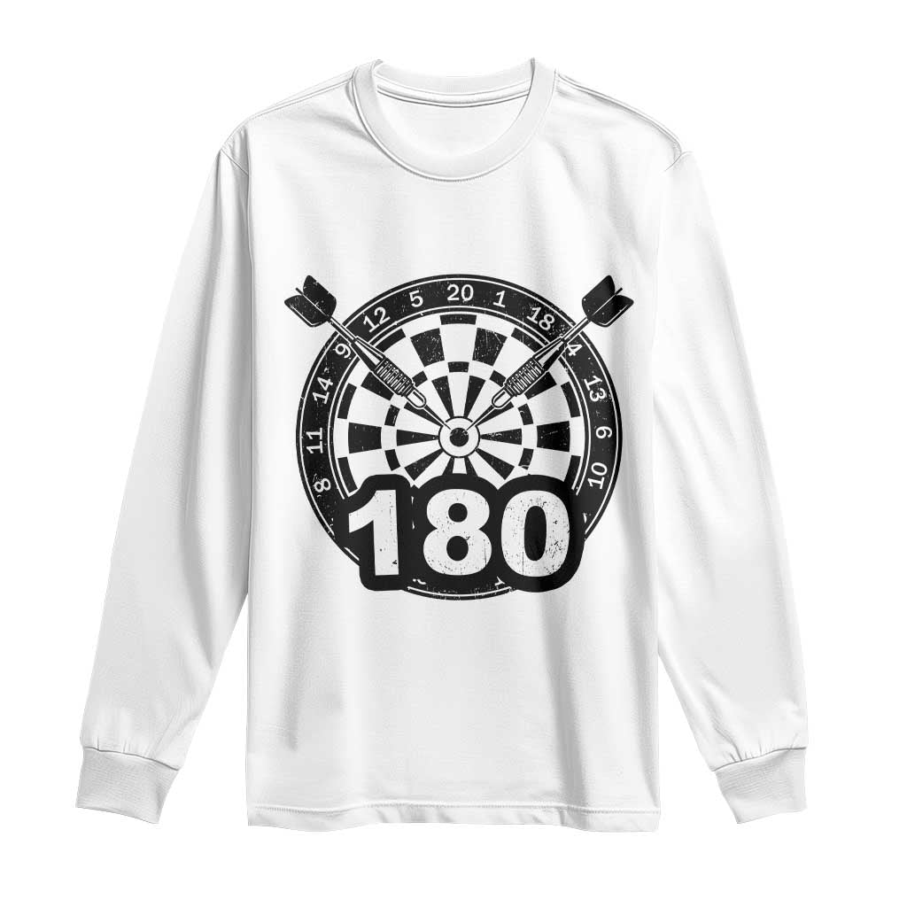 Funny Darts Max 180 Long Sleeve Shirt Dartist Darts Lover Gift - Wonder Print Shop