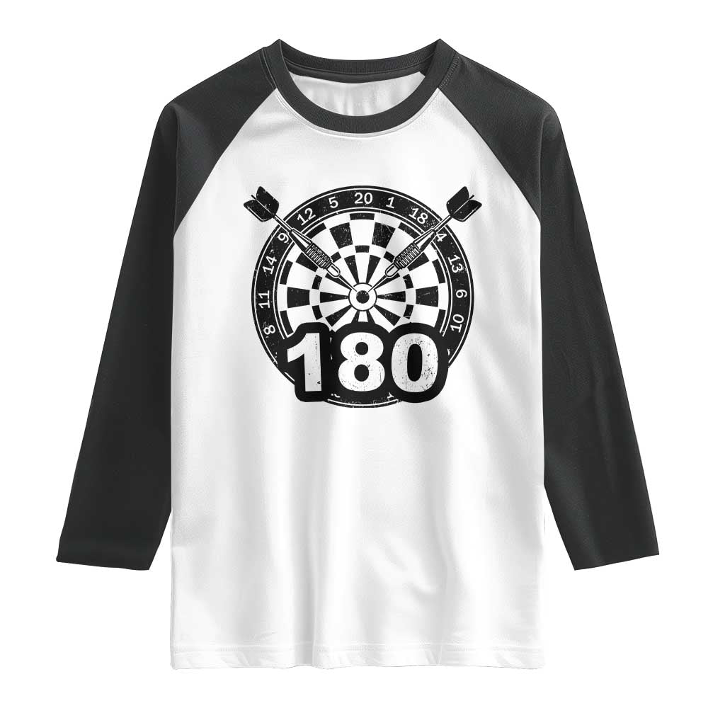 Funny Darts Max 180 Raglan Shirt Dartist Darts Lover Gift - Wonder Print Shop