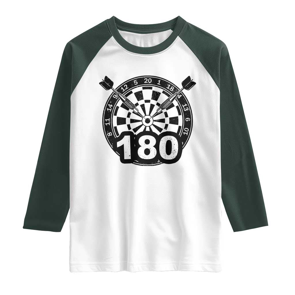 Funny Darts Max 180 Raglan Shirt Dartist Darts Lover Gift - Wonder Print Shop