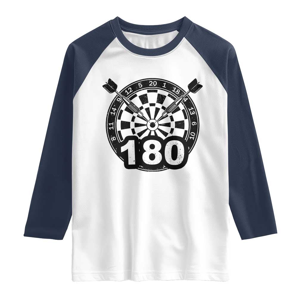 Funny Darts Max 180 Raglan Shirt Dartist Darts Lover Gift - Wonder Print Shop