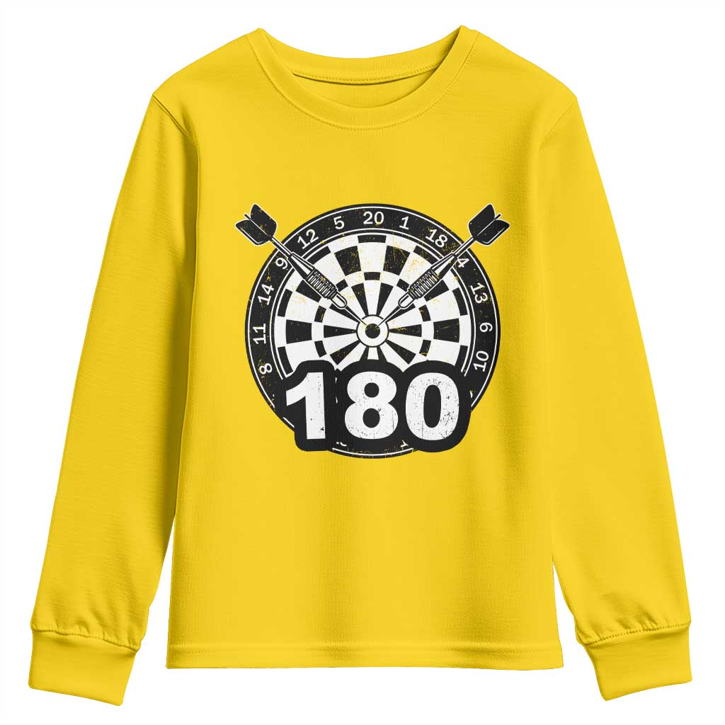 Funny Darts Max 180 Youth Sweatshirt Dartist Darts Lover Gift - Wonder Print Shop