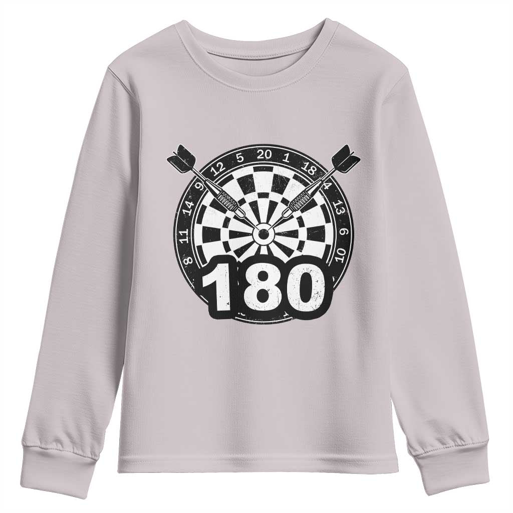 Funny Darts Max 180 Youth Sweatshirt Dartist Darts Lover Gift - Wonder Print Shop