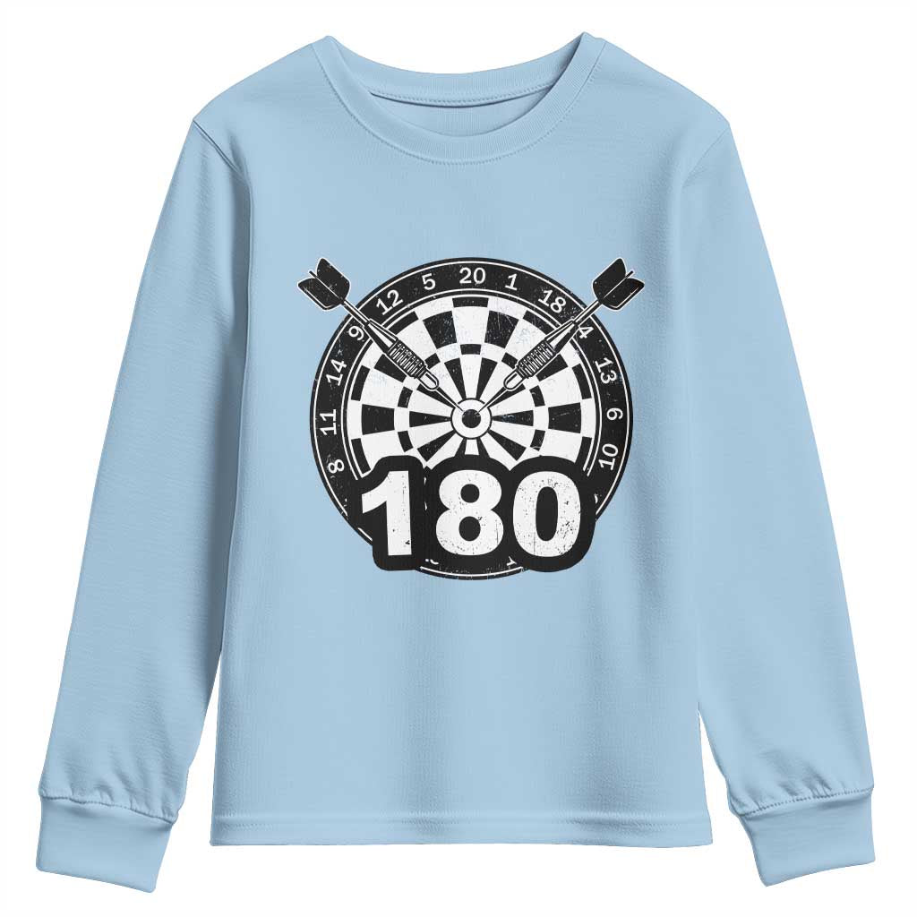Funny Darts Max 180 Youth Sweatshirt Dartist Darts Lover Gift - Wonder Print Shop