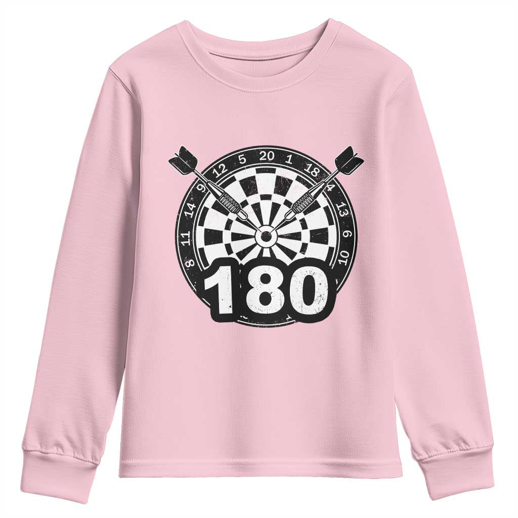 Funny Darts Max 180 Youth Sweatshirt Dartist Darts Lover Gift - Wonder Print Shop