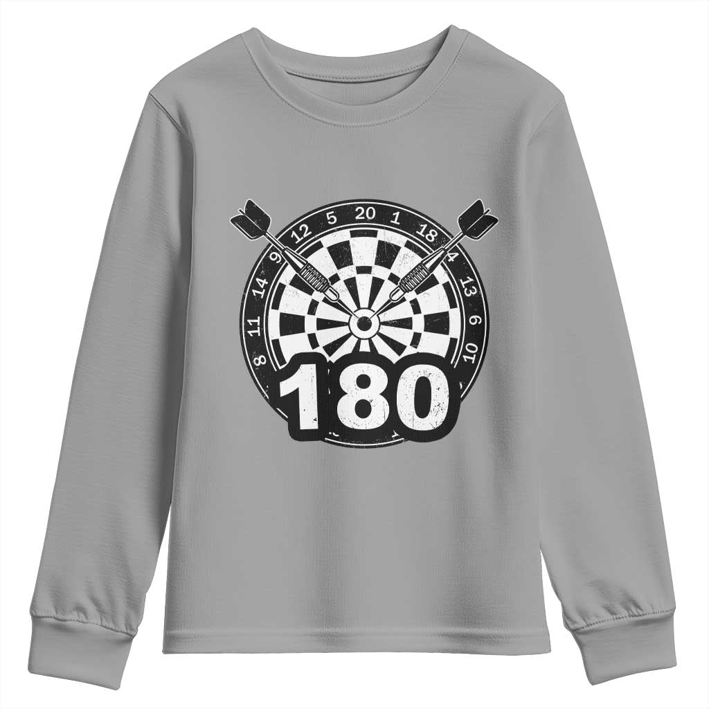 Funny Darts Max 180 Youth Sweatshirt Dartist Darts Lover Gift - Wonder Print Shop